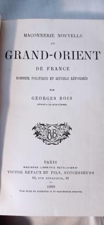 Masoneria- Wielki Wschód Francji 1892