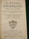 Dzieła Cycerona po łacinie - Oracje Paryż 1749