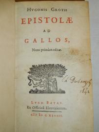 Hugo Grocjusz Listy do Galów - Elzewir 1648