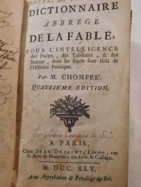 Słownik bajek dla bajkopisarzy Paryż 1745