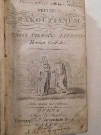 Officium Rakoczianum - Brewiarz węgierski  Buda 1806
