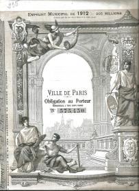 Obligacja Miasta Paryża 300 Franków 1913