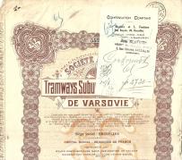 Tramwaje Podmiejskie i Dojazdowe Warszawy - WKD 1927