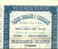 Śląskie Kopalnie i Cynkownie Lipiny 1924