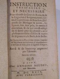 Prawo kanoniczne - apelacja do Rzymu Lyon 1699