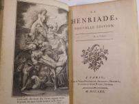 Wolter Henriada Historia Henryka III Walezego i Henryka IV Burbona 21 ryc. Paryż 1770