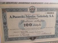 A. PIASECKI, Fabryka Czekolady Spółka Akcyjna w Krakowie 1933