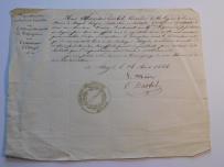 DARBEL Alexandre, Maire d’Estagel, dokument mera - zamieszki przed Wiosną Ludów 28 III 1846.