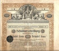 Obligacja Miasta Wiednia Secesja 1902