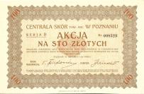 Centrala Skór Towarzystwo Akcyjne w Poznaniu 1926